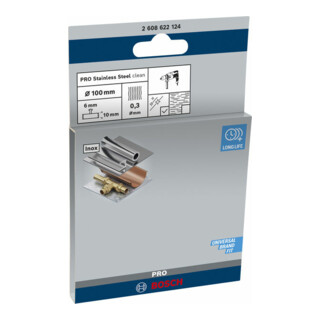 Bosch Edelstahl-Scheibenbürste mit gewelltem Draht