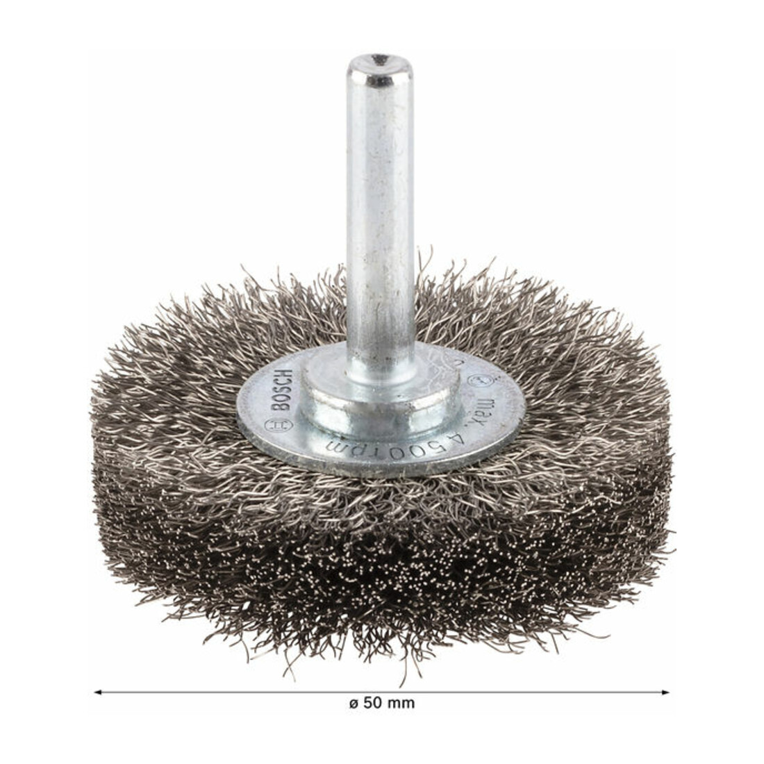 Bosch Scheibenbürste gewellt rostfrei 50 mm 0,2 mm 15 mm 4500 U/ min