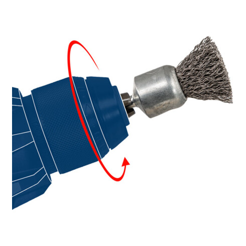 Bosch Scheibenbürste gewellt vermessingt