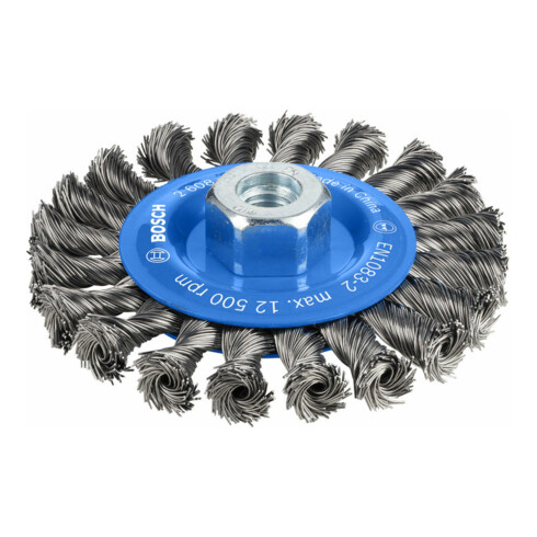 Bosch Scheibenbürste gezopft 115 mm 0,5 mm 12 mm 12500 U/min M14