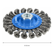 Bosch Scheibenbürste gezopft 115 mm 0,5 mm 12 mm 12500 U/min M14-4