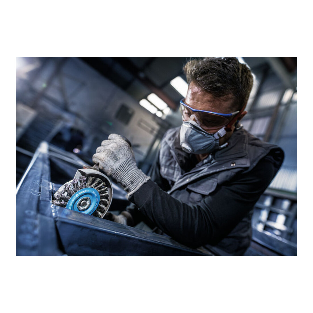 Bosch Scheibenbürste gezopft 115 mm 0,5 mm 12 mm 12500 U/min M14