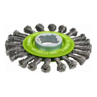 Bosch Scheibenbürste Heavy for Inox X-LOCK gezopft rostfrei 115 mm 0,5 mm