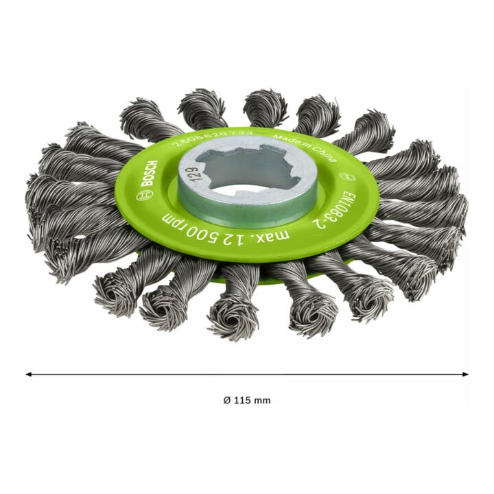 Bosch Scheibenbürste Heavy for Inox X-LOCK gezopft rostfrei 115 mm 0,5 mm