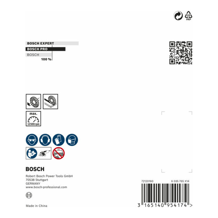 Bosch Scheibenbürste Heavy for Metal X-LOCK gezopft 115 mm 0,5 mm 12 mm