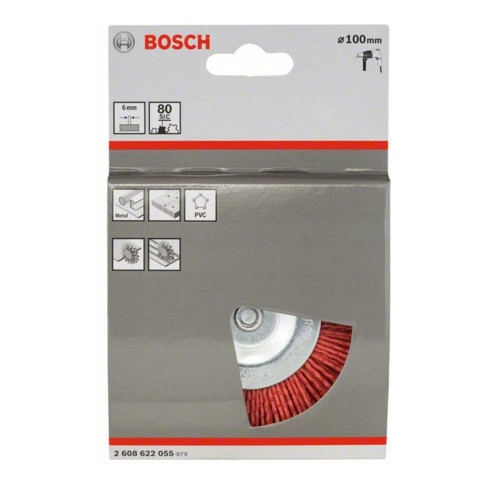 Bosch Scheibenbürste Nylonborsten 100 mm 1 mm 8 mm 4500 U/ min