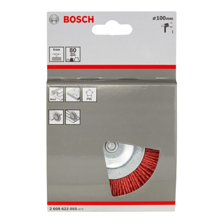 Bosch Scheibenbürste Nylonborsten 100 mm 1 mm 8 mm 4500 U/ min