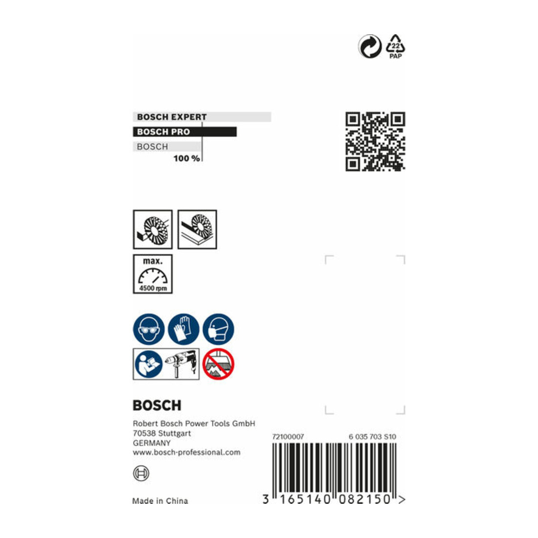 Bosch Nylon-Scheibenbürste mit Korund