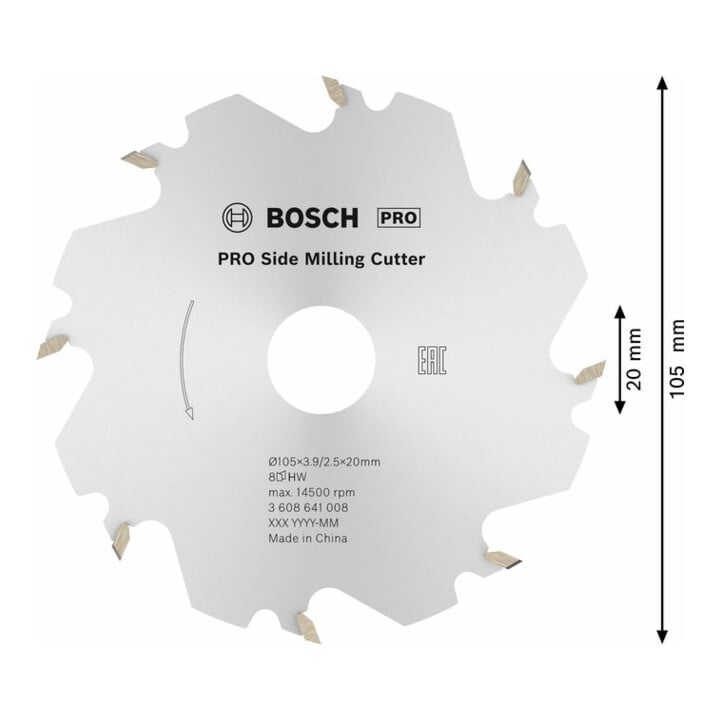 Bosch Scheibenfräser 8, 20 mm 4 mm
