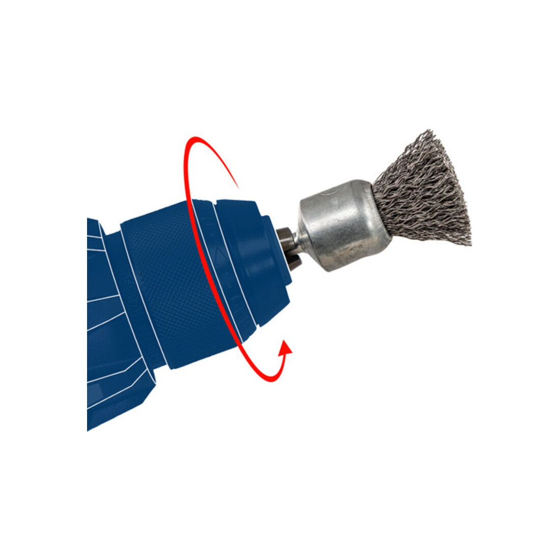 Bosch Borstel messing geplateerd