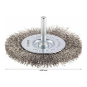 Bosch schijfborstel gegolfd roestvrij 80 mm 0,2 mm 4 mm 4500 tpm-4