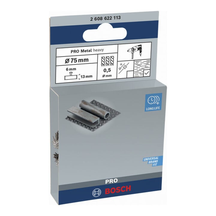 Bosch schijfborstel geknoopt 75 mm 0,5 mm 13 mm 4500 tpm
