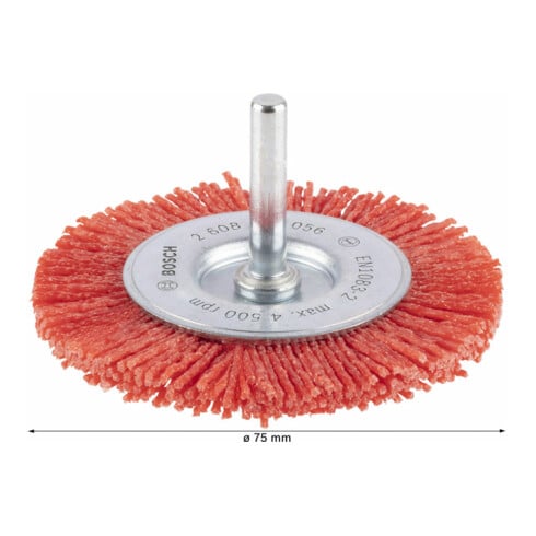 Bosch nylon schijvenborstel met korund