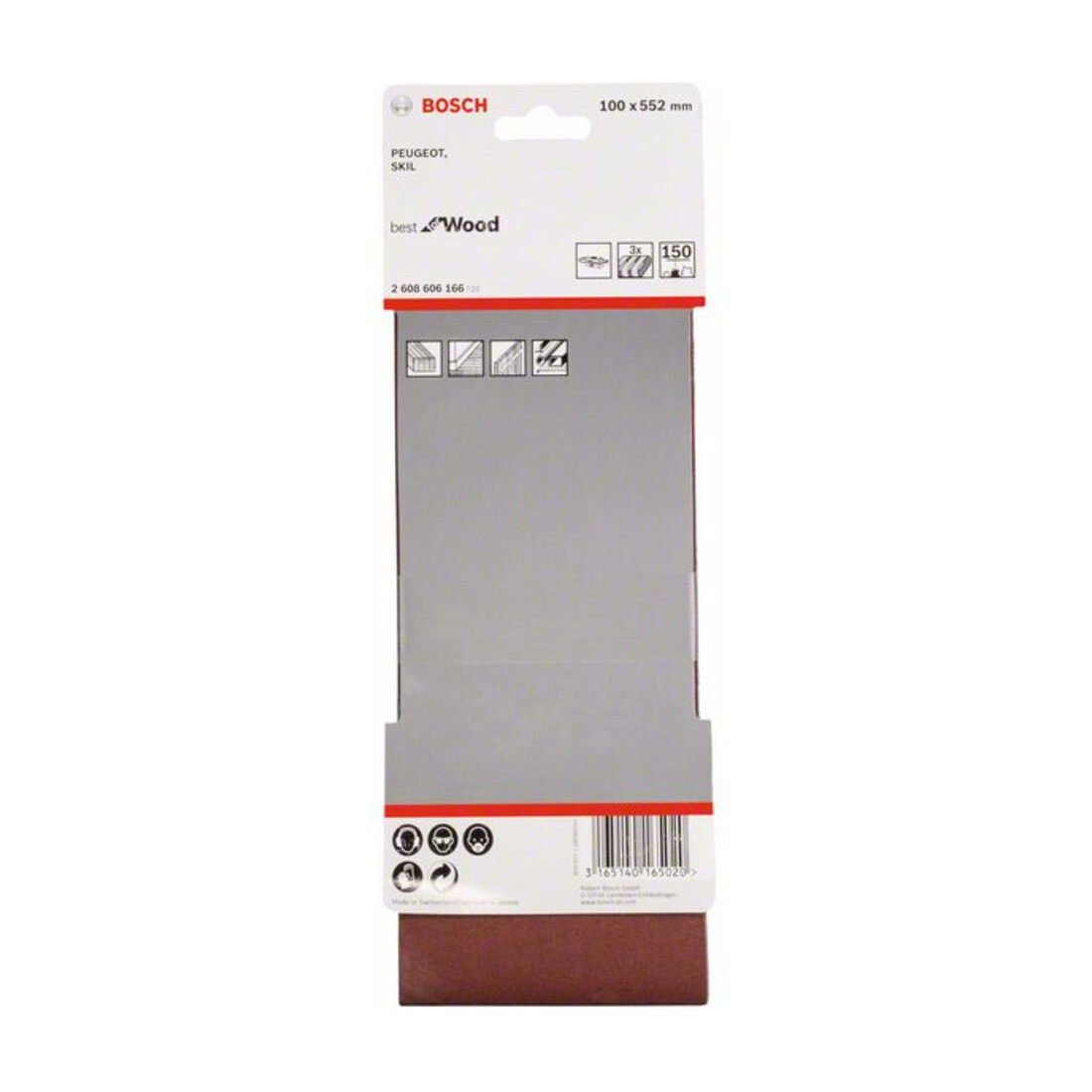 Bosch Schleifband-Set X440 Best for Wood and Paint 100 x 552 mm 150