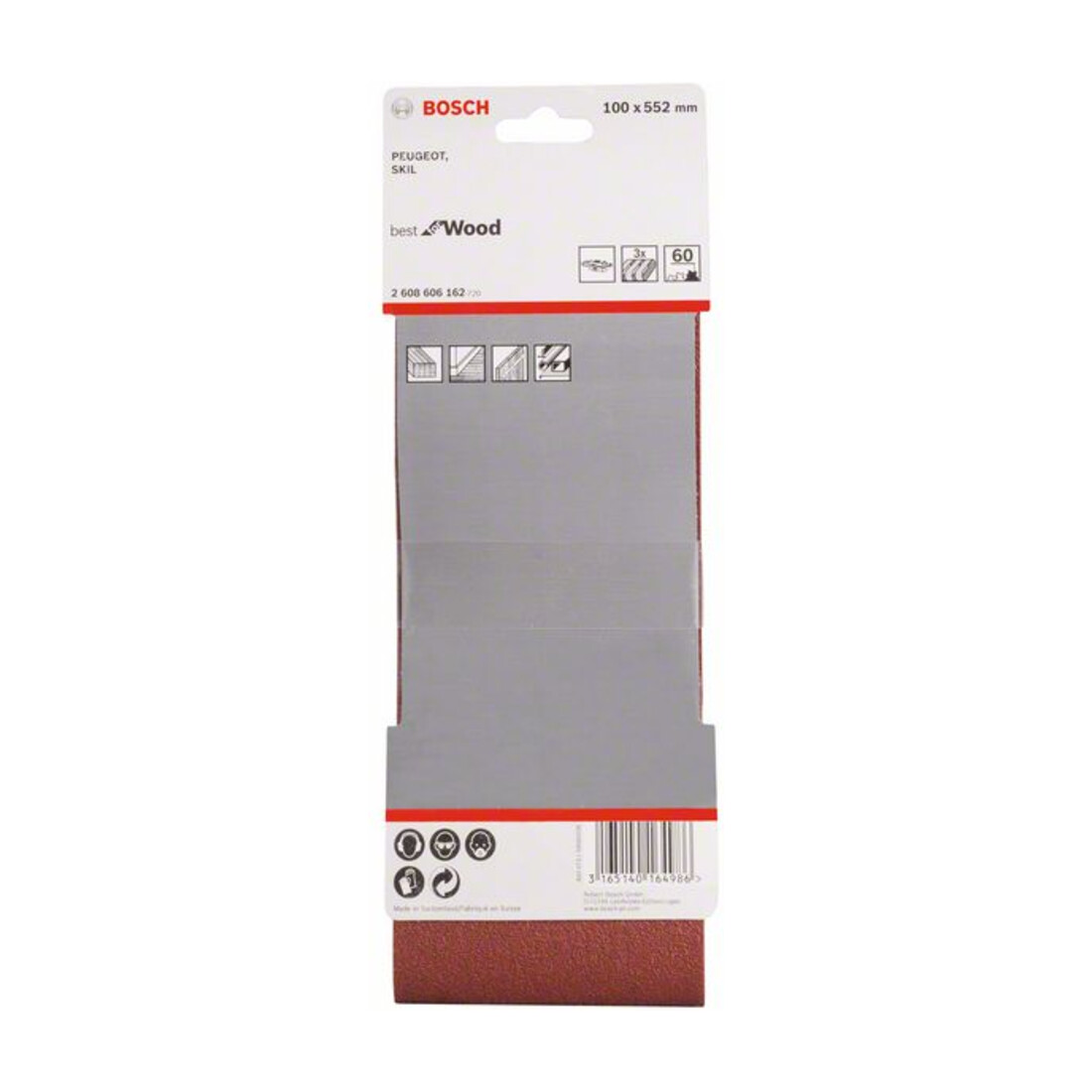 Bosch Schleifband-Set X440 Best for Wood and Paint 100 x 552 mm 60