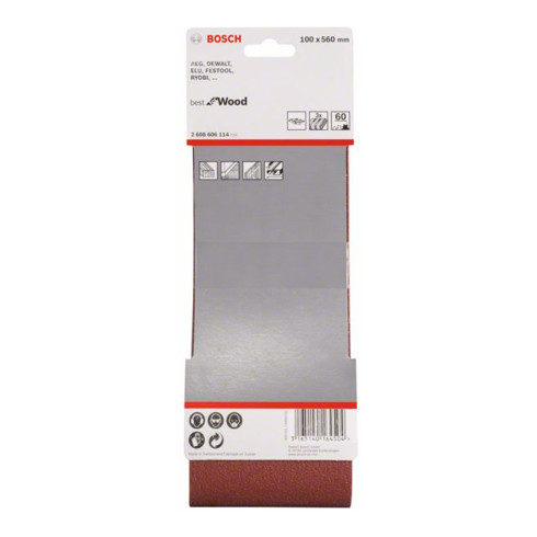 Bosch Schleifband-Set X440 Best for Wood and Paint 100 x 560 mm 60