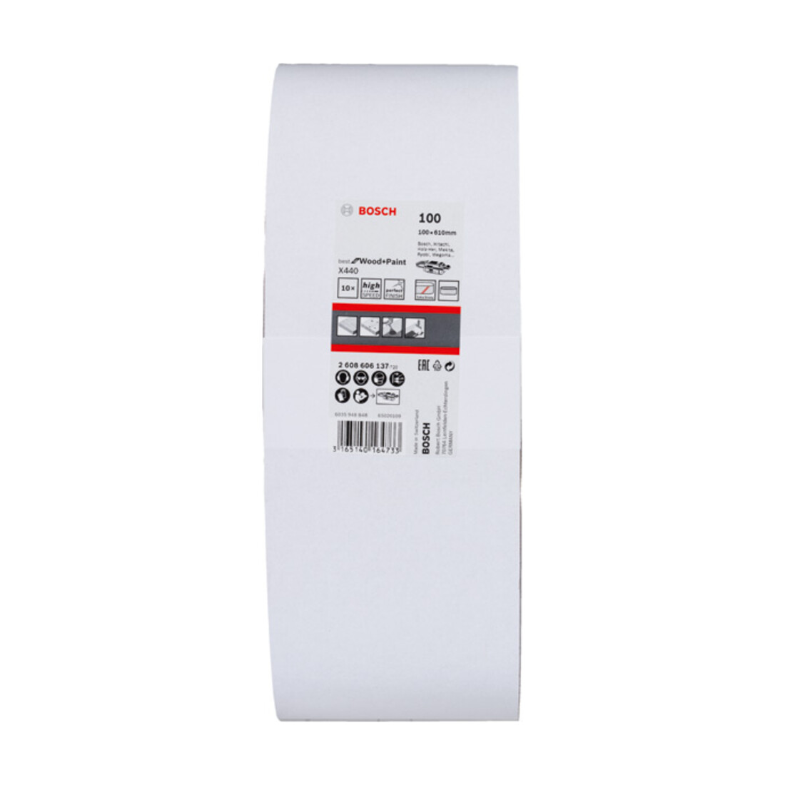 Bosch Schleifband-Set X440 Best for Wood and Paint 100 x 610 mm 100