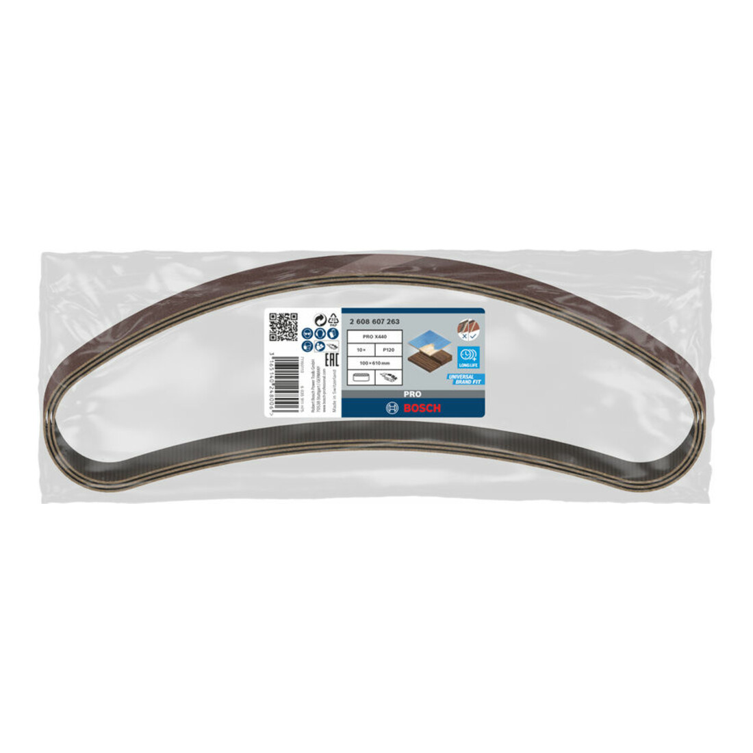 Bosch Schleifband-Set X440 Best for Wood and Paint 100 x 610 mm 120