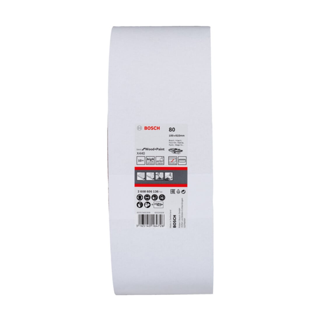 Bosch Schleifband-Set X440 Best for Wood and Paint 100 x 610 mm 80