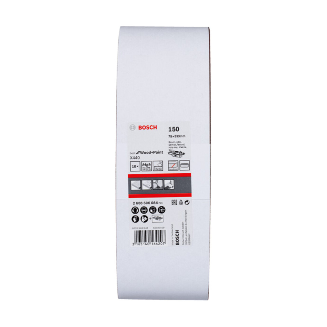Bosch Schleifband-Set X440 Best for Wood and Paint 75 x 533 mm 150