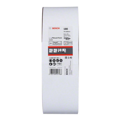 Bosch Schleifband-Set X440 Best for Wood and Paint 75 x 533 mm 180