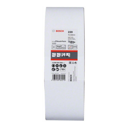 Bosch Schleifband-Set X440 Best for Wood and Paint 75 x 533 mm 220