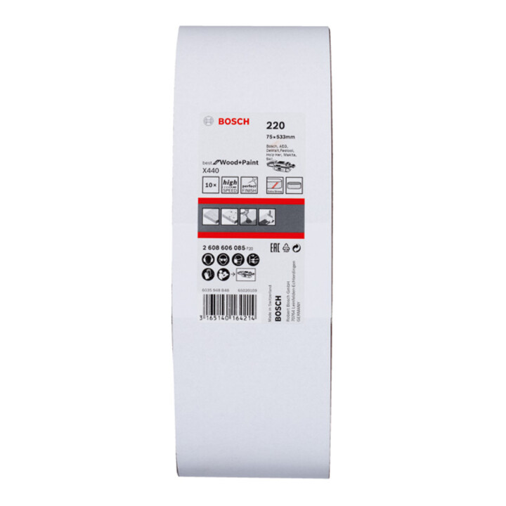 Bosch Schleifband-Set X440 Best for Wood and Paint 75 x 533 mm 220