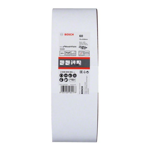 Bosch Schleifband-Set X440 Best for Wood and Paint 75 x 533 mm 60