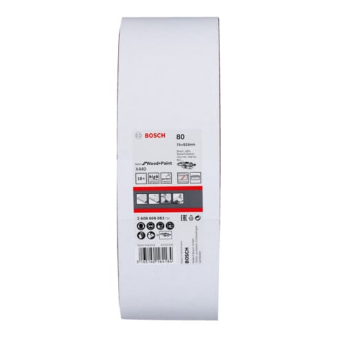 Bosch Schleifband-Set X440 Best for Wood and Paint 75 x 533 mm 80