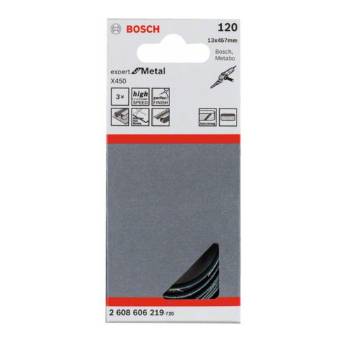 Bosch Schleifband X450 Expert for Metal 13 x 455 mm 120