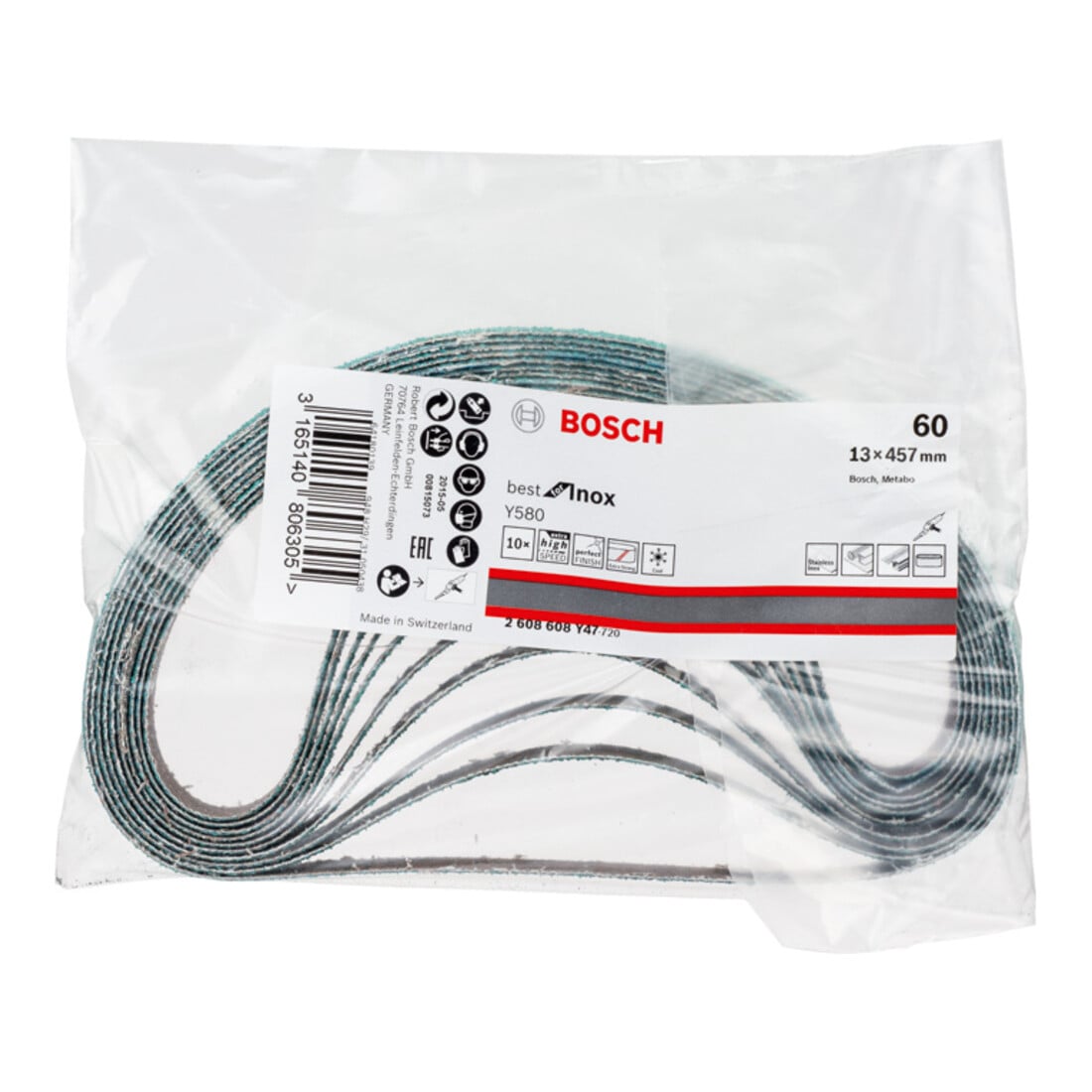 Bosch Schleifband Y580 Best for Inox 13 x 457 mm 60