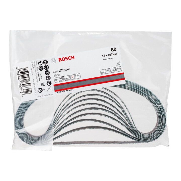 Bosch Schleifband Y580 Best for Inox 13 x 457 mm 80
