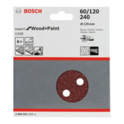Bosch Schleifblatt C430 125 mm 60 120 240 8 Löcher Klett-3