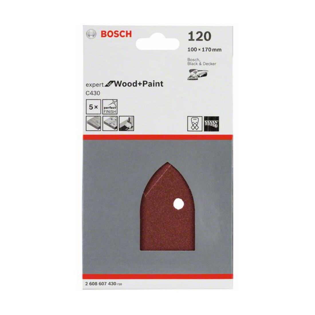 Bosch Schleifblatt C430,4 Löcher