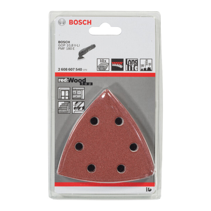 Bosch Schleifblatt C430 93 mm 60 80 100 120 180 6 Löcher Klett