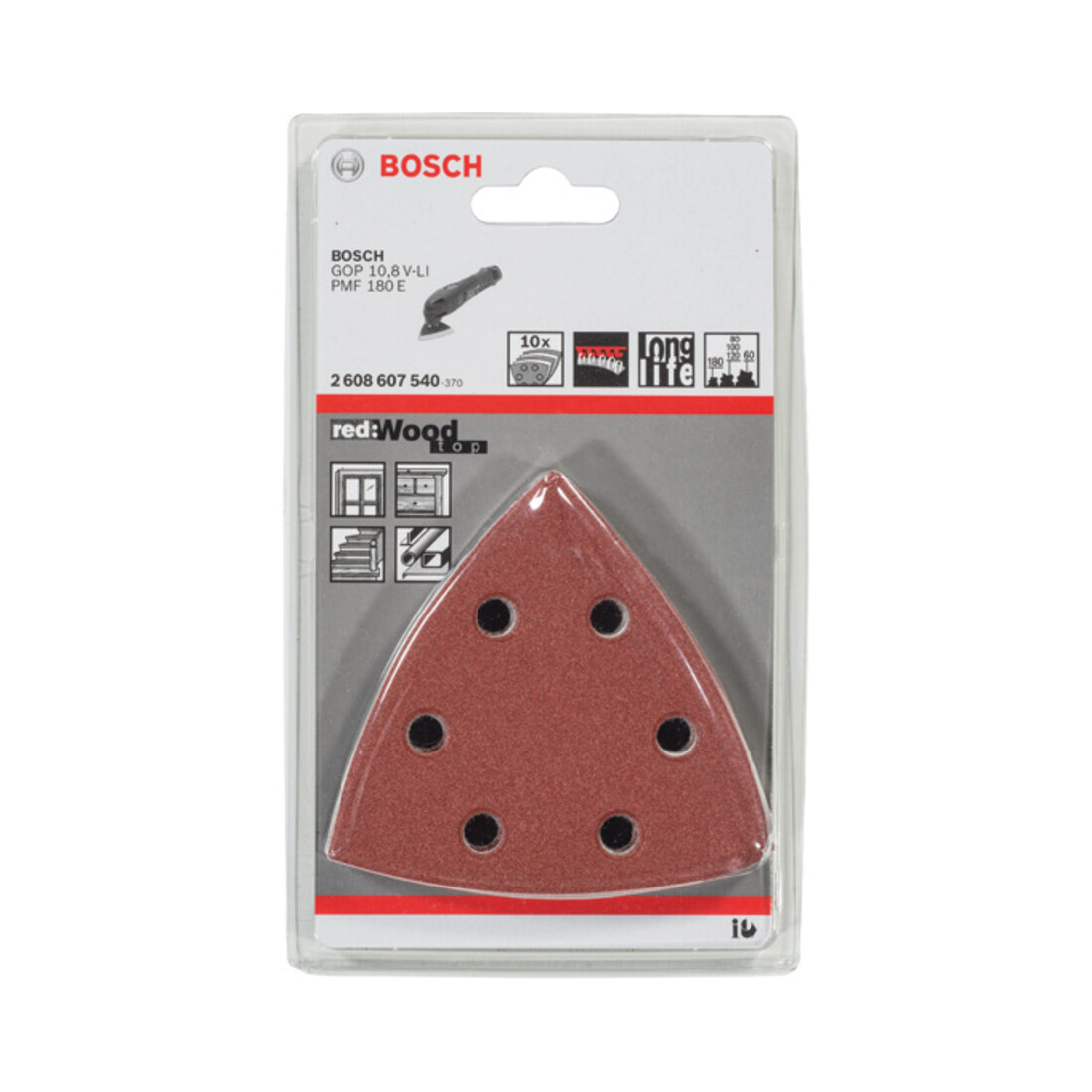 Bosch Schleifblatt C430 93 mm 60 80 100 120 180 6 Löcher Klett