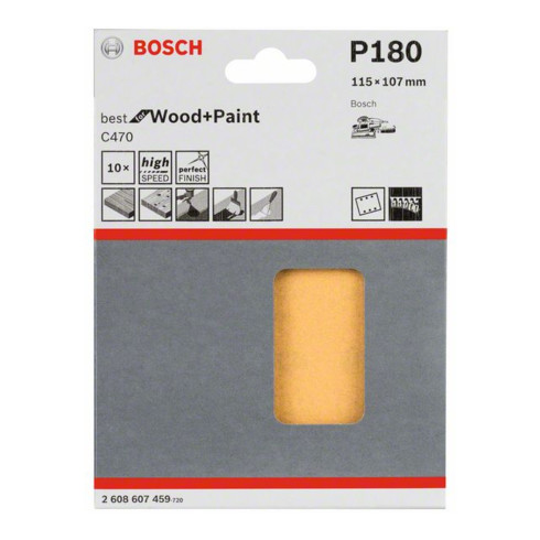Bosch Schleifblatt C470 Klett ⌀ 115 x 107 mm 6 Löcher 6 mm
