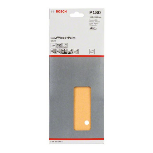Bosch Schleifblatt C470 115x280 14 Löcher