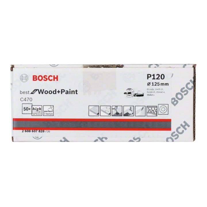 Bosch Schleifblatt C470 125 mm 120 8 Löcher Klett