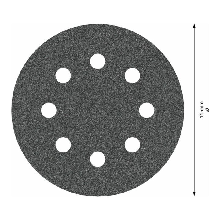 Bosch Schleifblatt F355 115 mm 120 8 Löcher Klett