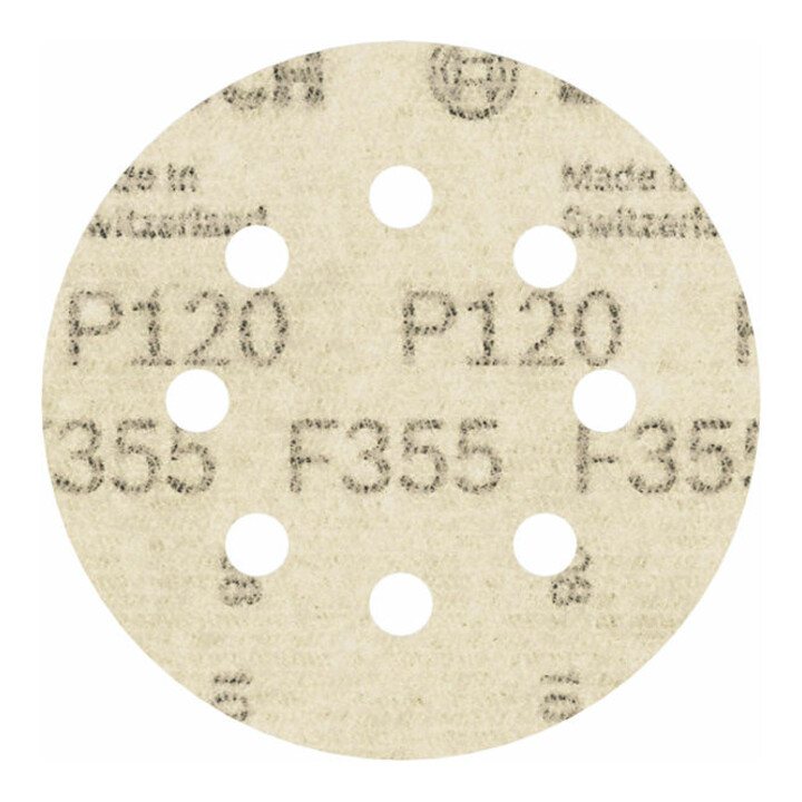 Bosch Schleifblatt F355 115 mm 120 8 Löcher Klett