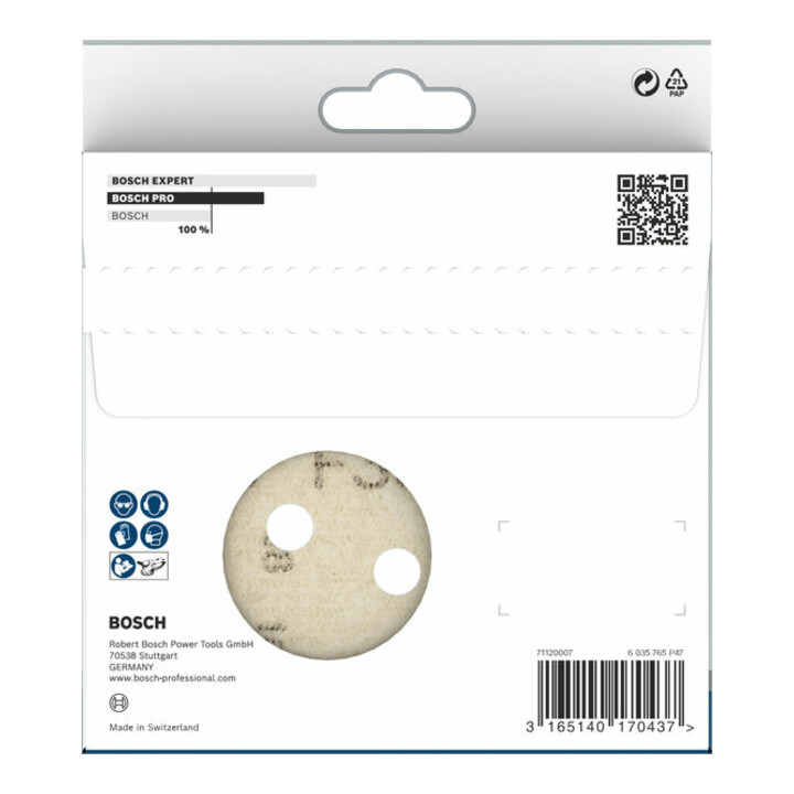 Bosch Schleifblatt F355 115 mm 120 8 Löcher Klett