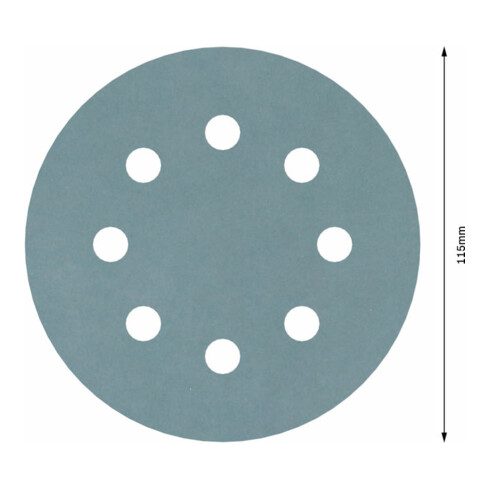 Bosch Schleifblatt F355 115 mm 1200 8 Löcher Klett