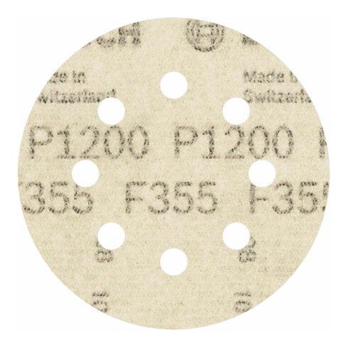 Bosch Schleifblatt F355 115 mm 1200 8 Löcher Klett