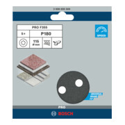 Bosch Schleifblatt F355 115 mm 180 8 Löcher Klett-5
