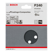 Bosch Schleifblatt F355 115 mm 240 8 Löcher Klett-4