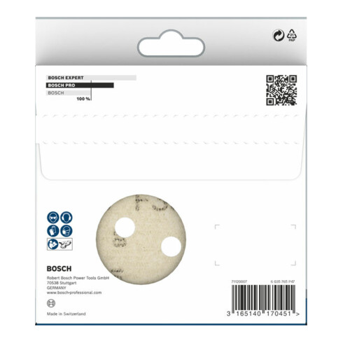 Bosch Schleifblatt F355 115 mm 240 8 Löcher Klett