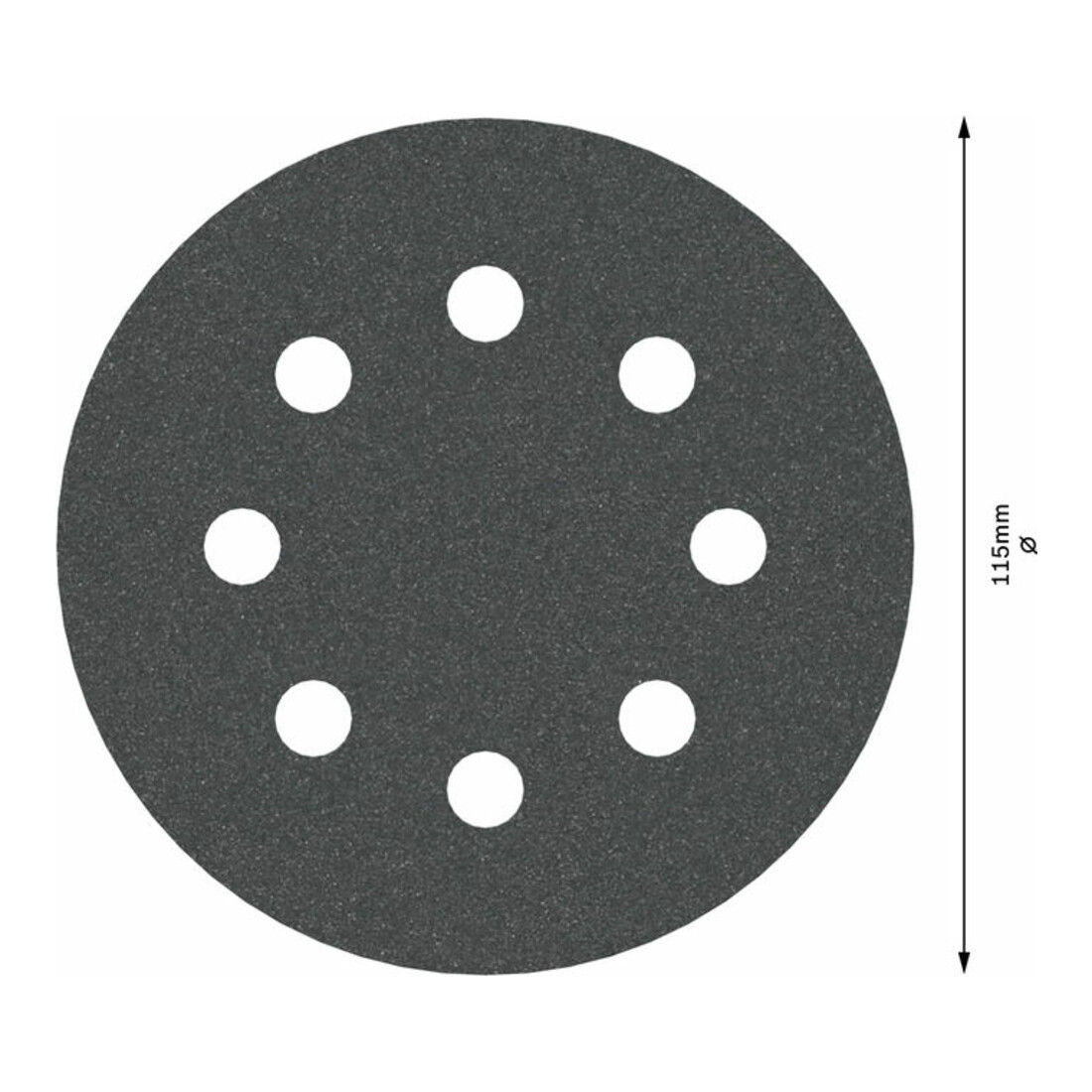Bosch Schleifblatt F355 115 mm 240 8 Löcher Klett