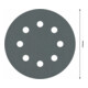 Bosch Schleifblatt F355 115 mm 600 8 Löcher Klett-4