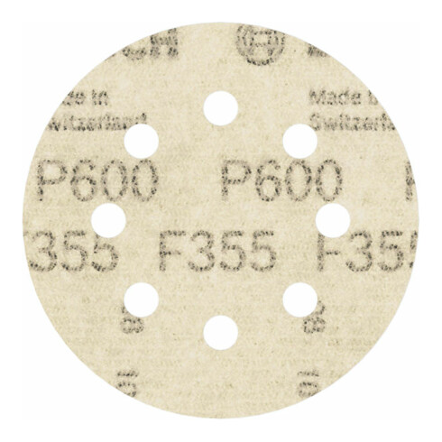 Bosch Schleifblatt F355 115 mm 600 8 Löcher Klett